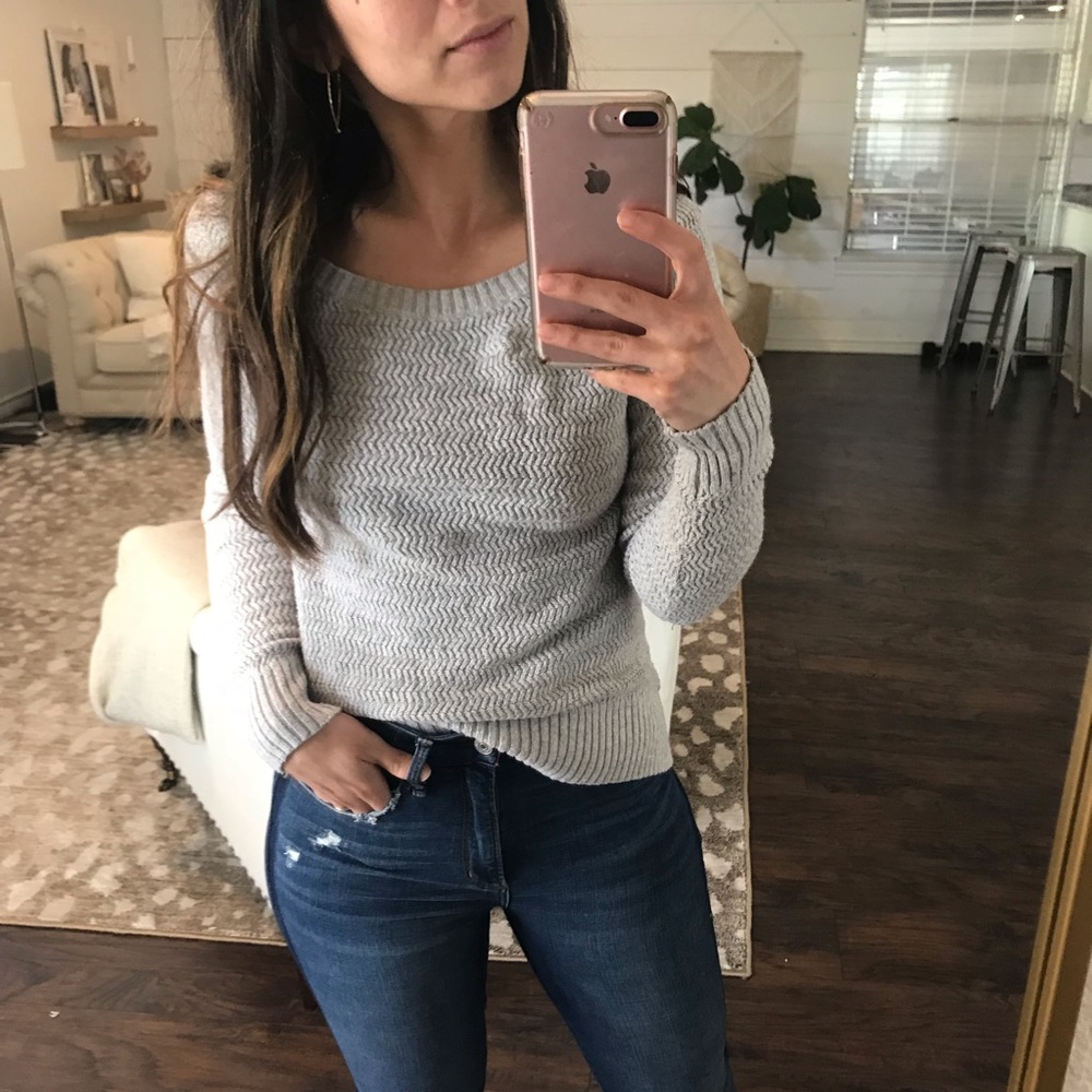 Loft gray sweater